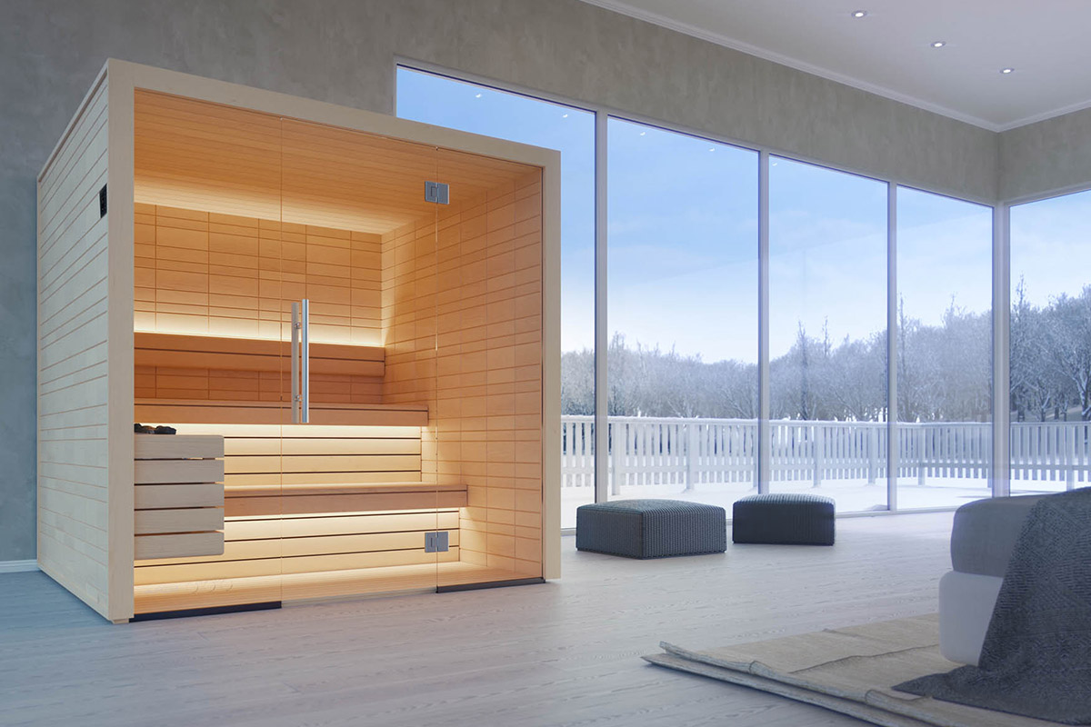 Square Sauna Room 